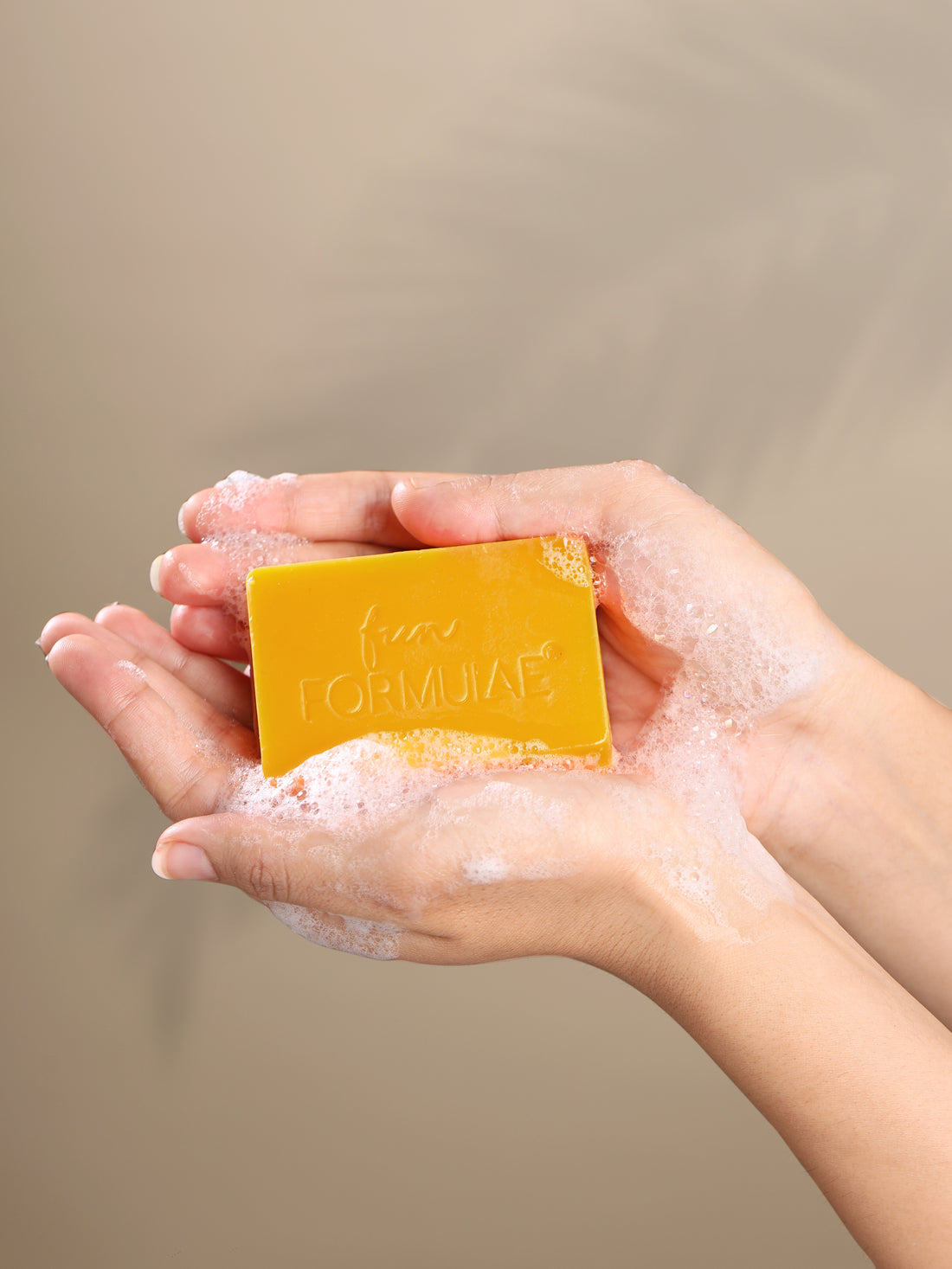 CLARIFYING BRIGHTENING PAPAYA CUCUMBER SOAP with essential oils of Orange, Turmeric and Petitgrain