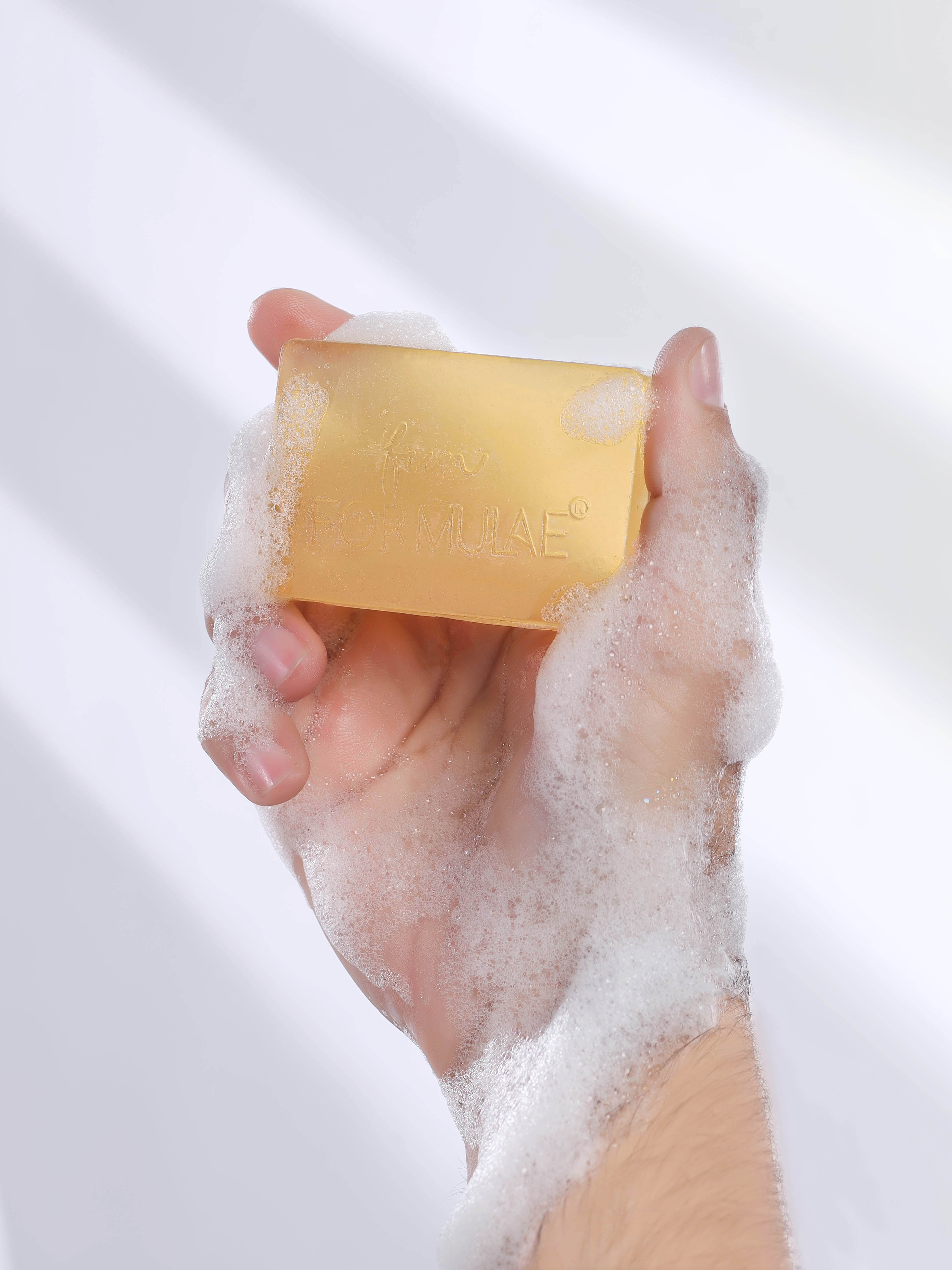CLARIFYING BALANCING HONEY SOAP with essential oils of Lemon and Ginger