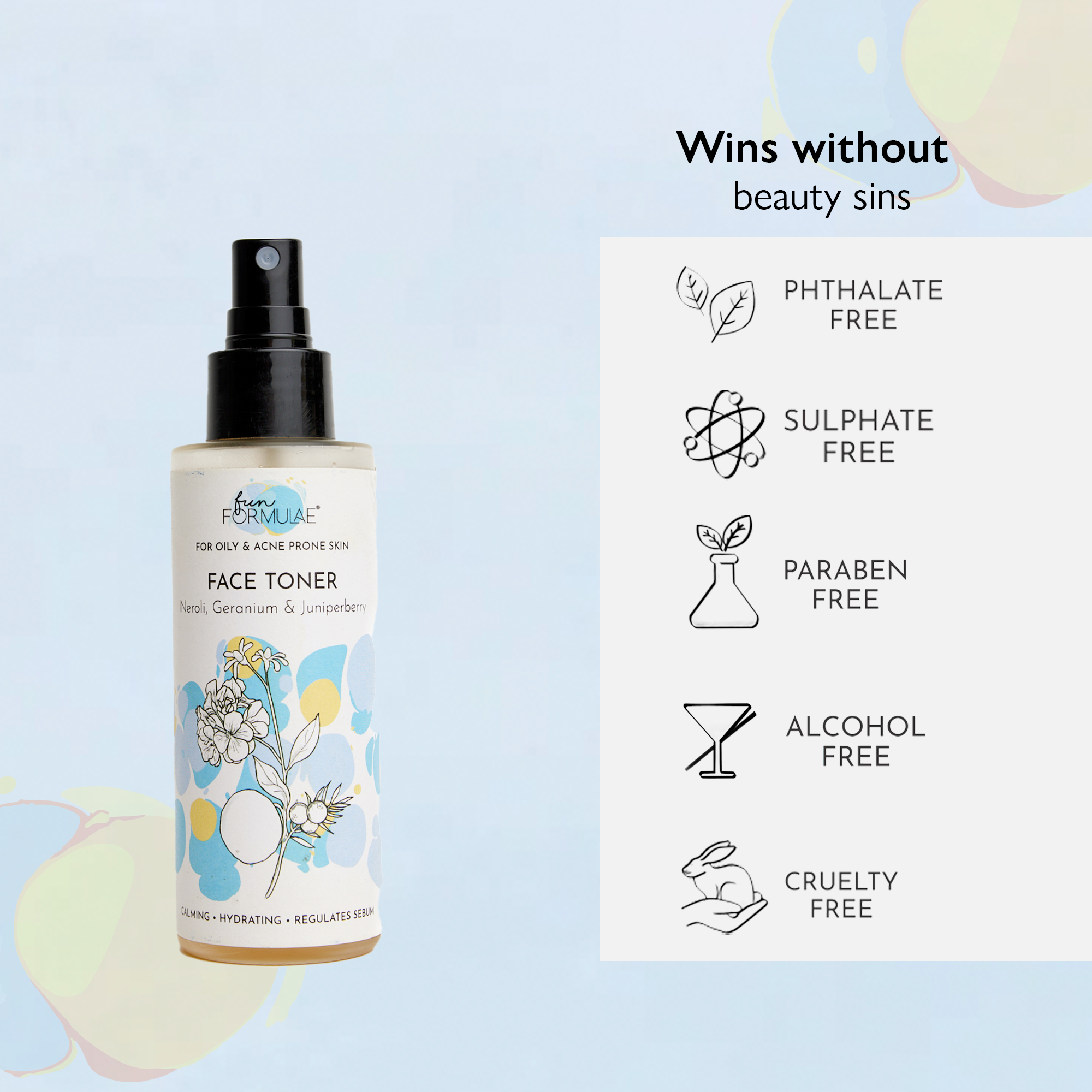 CALMING HYDRATING SEBUM REGULATING FACE TONER