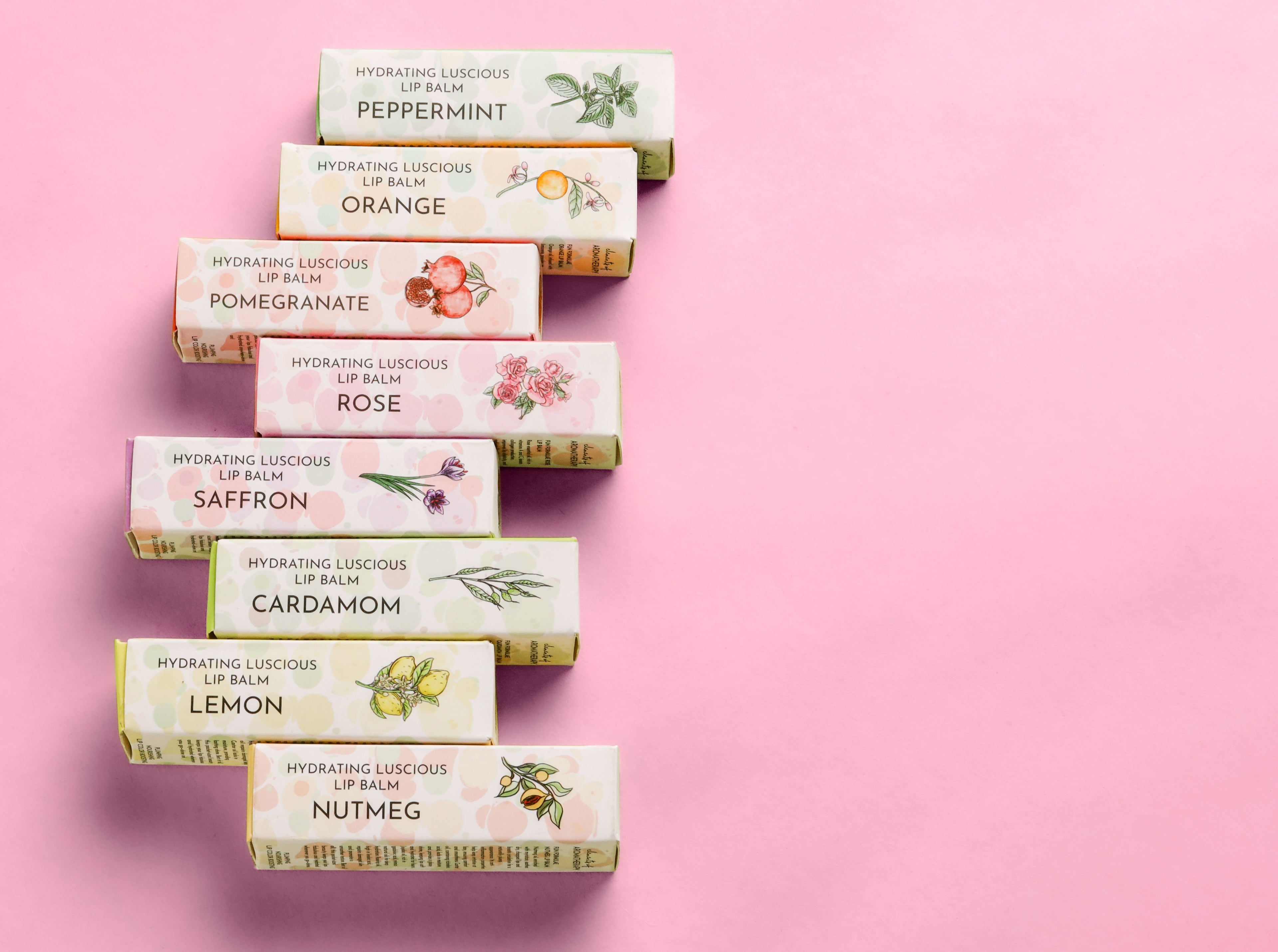 Hydrating Rose Lip Balm for Dry Lips