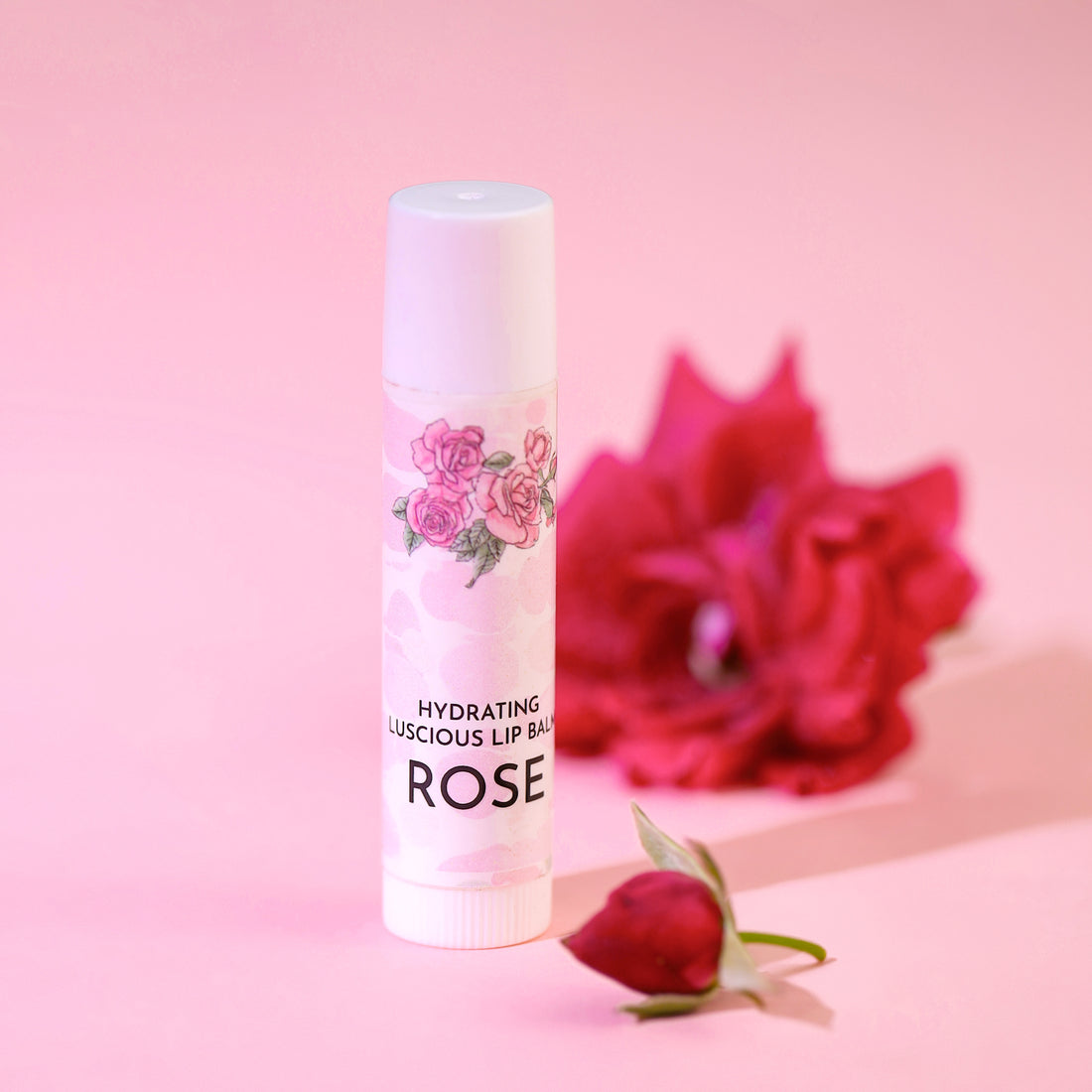Hydrating Rose Lip Balm for Dry Lips