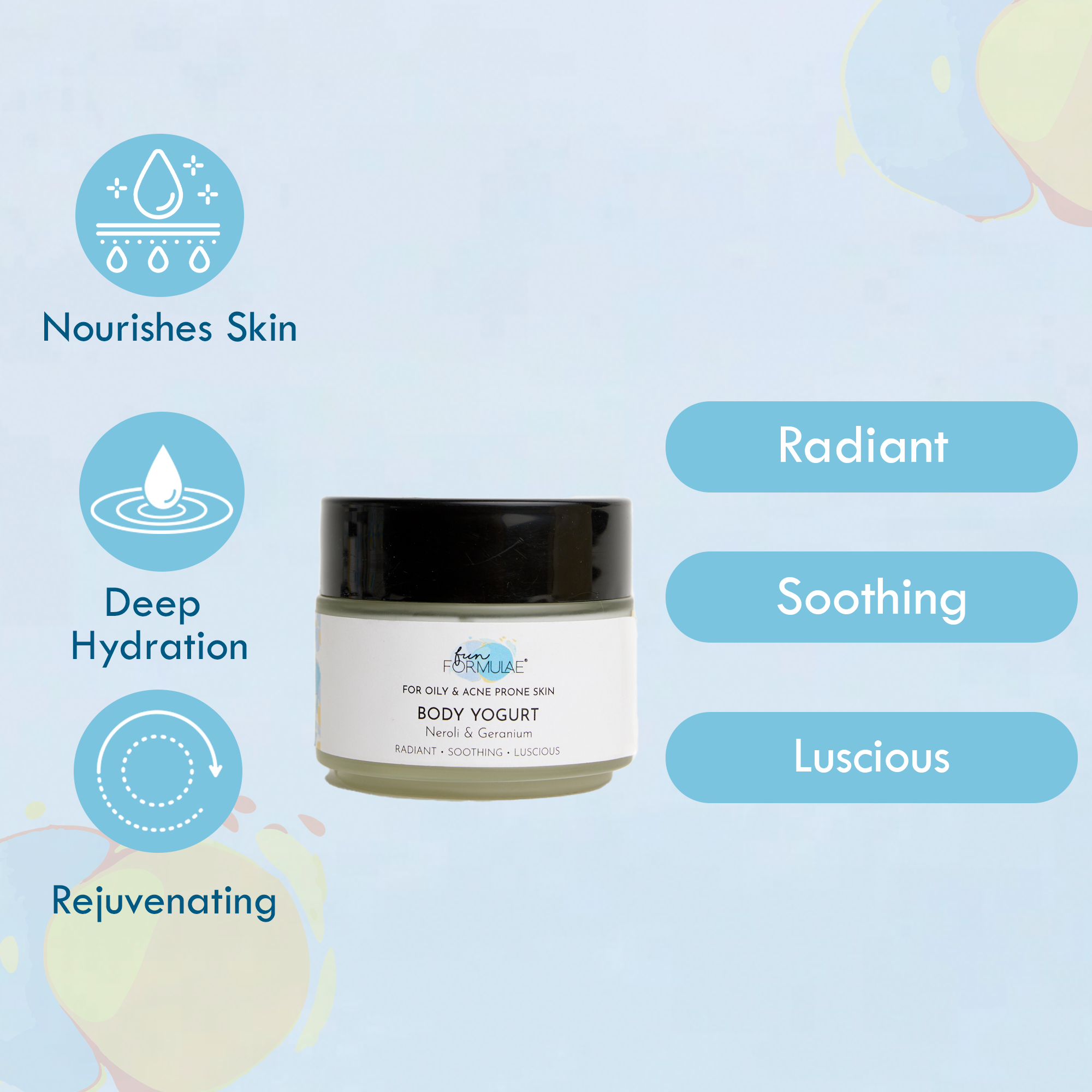 Body Yogurt | Rejuvenating &amp; Deep Hydrating | For Oily and Acne Prone Skin | 100 ml